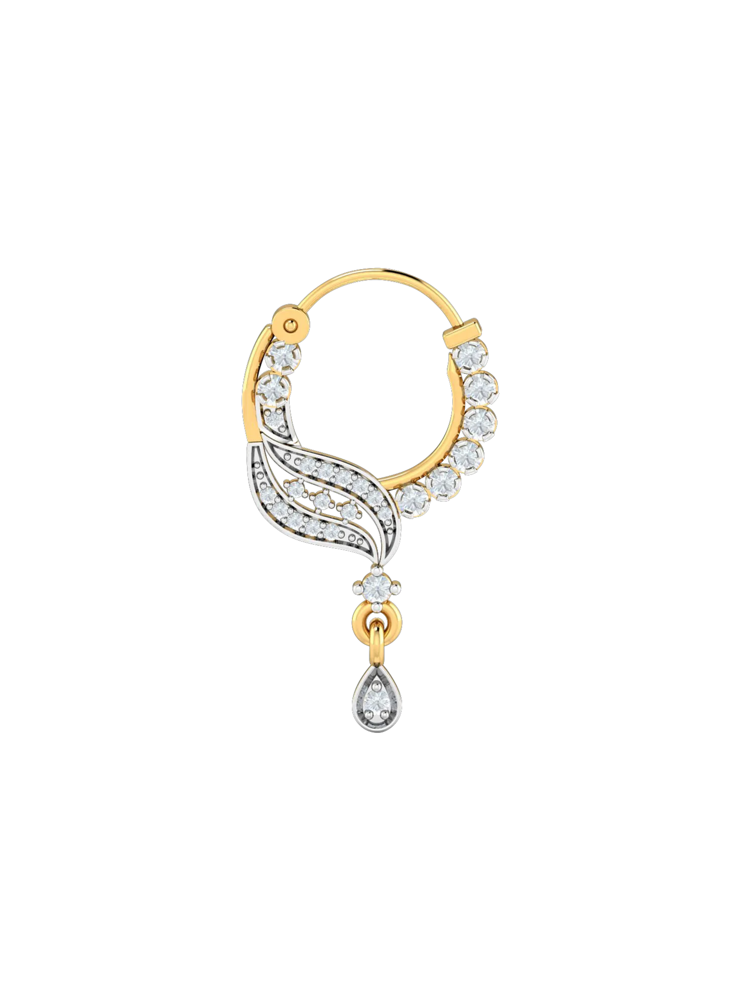 Traditional Diamond Nose Ring