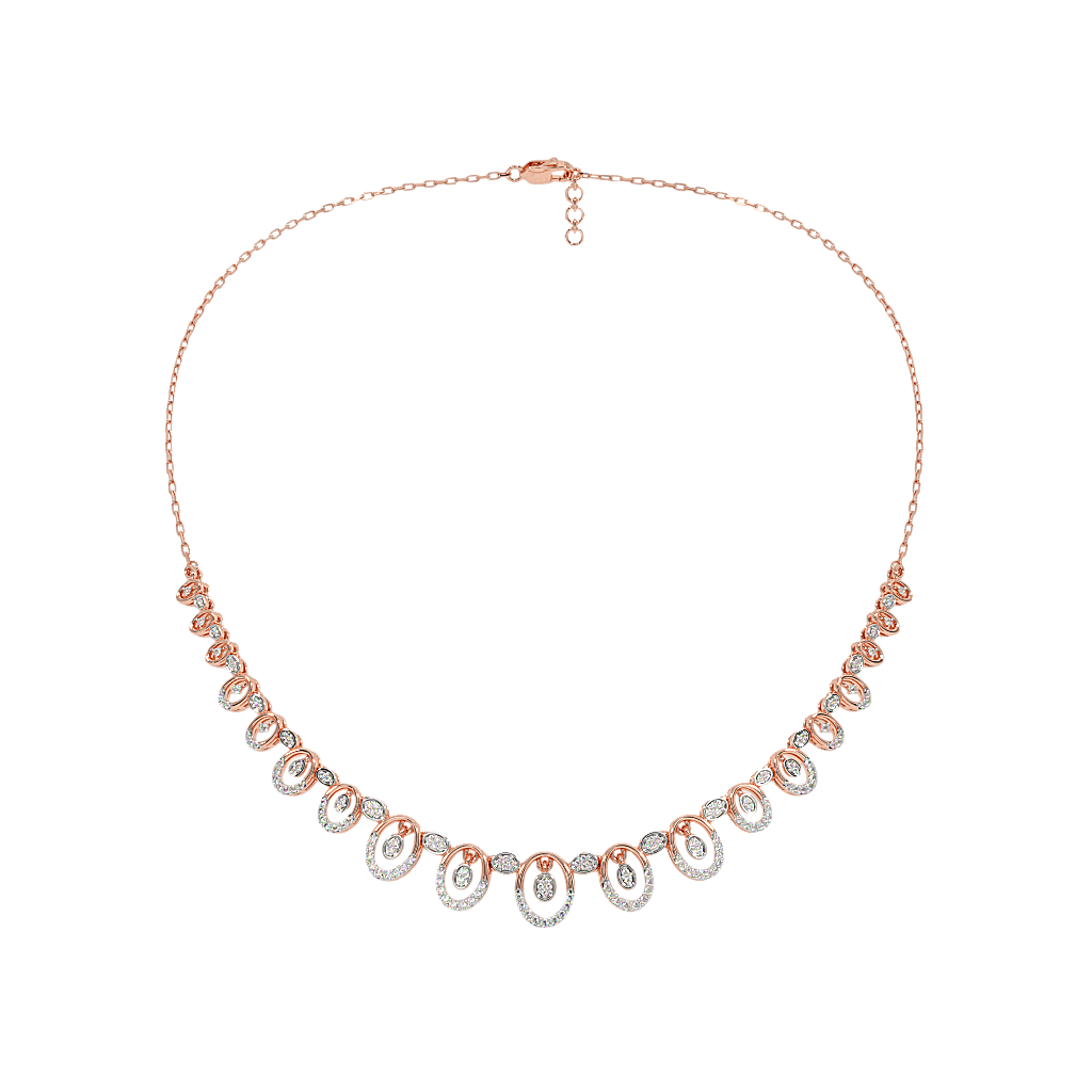The Oval Shaped Rose Gold Necklace