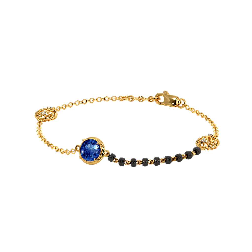 The Blue Sapphire Mangalsutra Bracelet