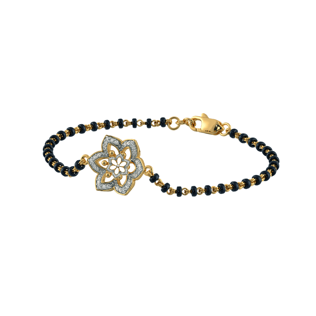 Floret Diamond Mangalsutra Bracelets