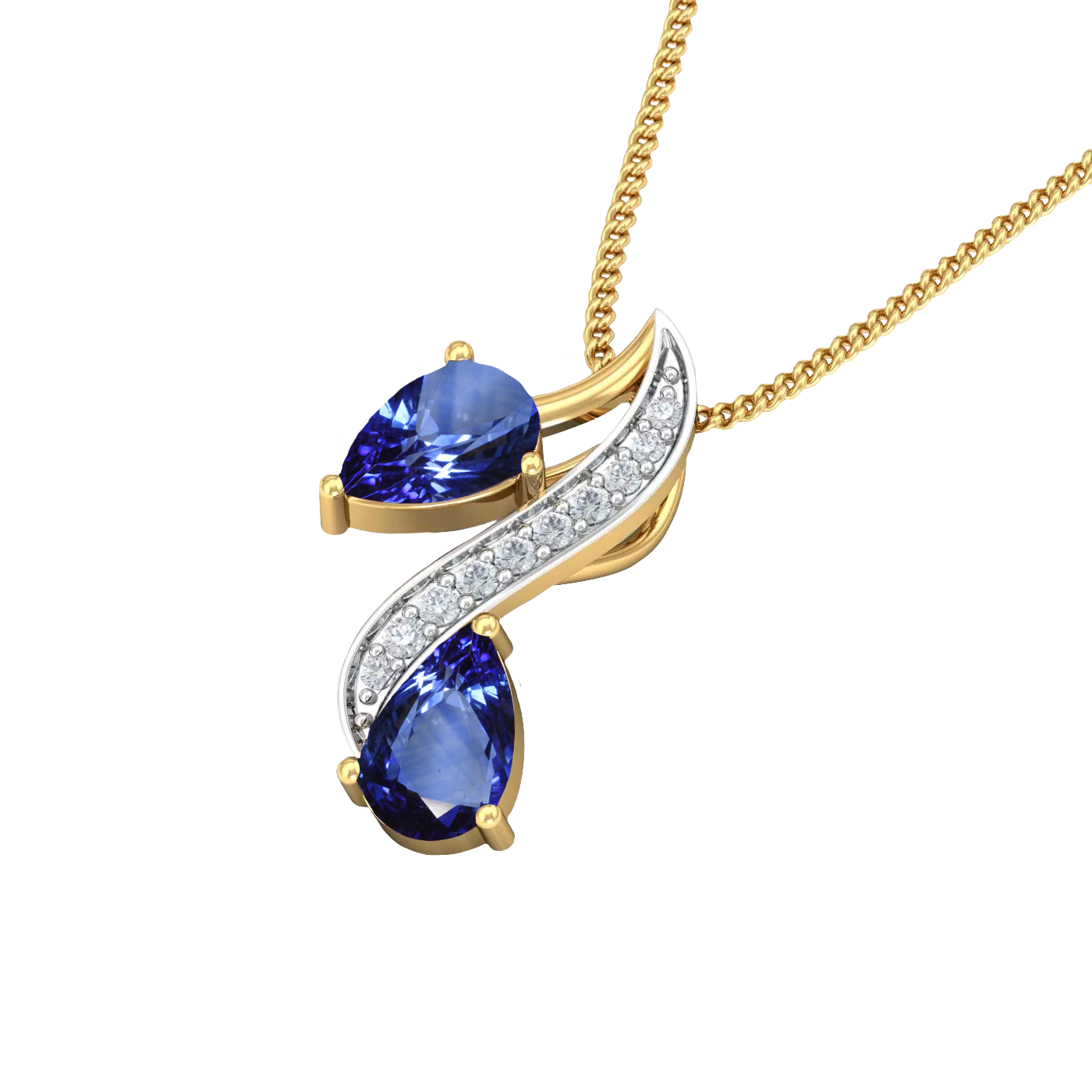 The Pear Shape Sapphire Pendant