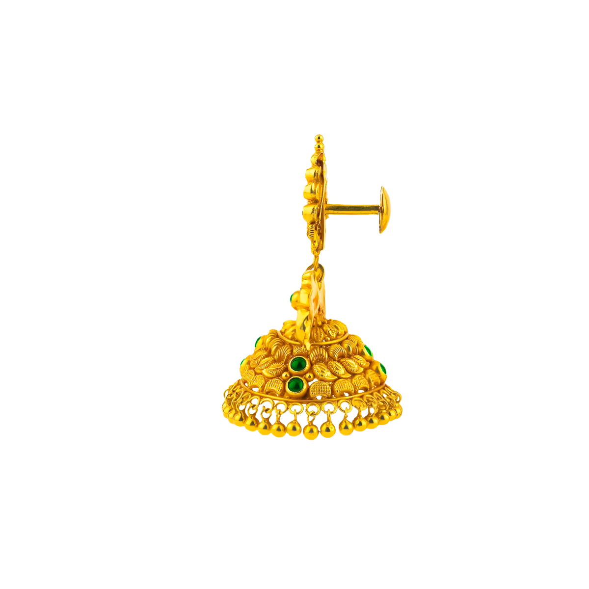 Gold Peacock Design Earring
