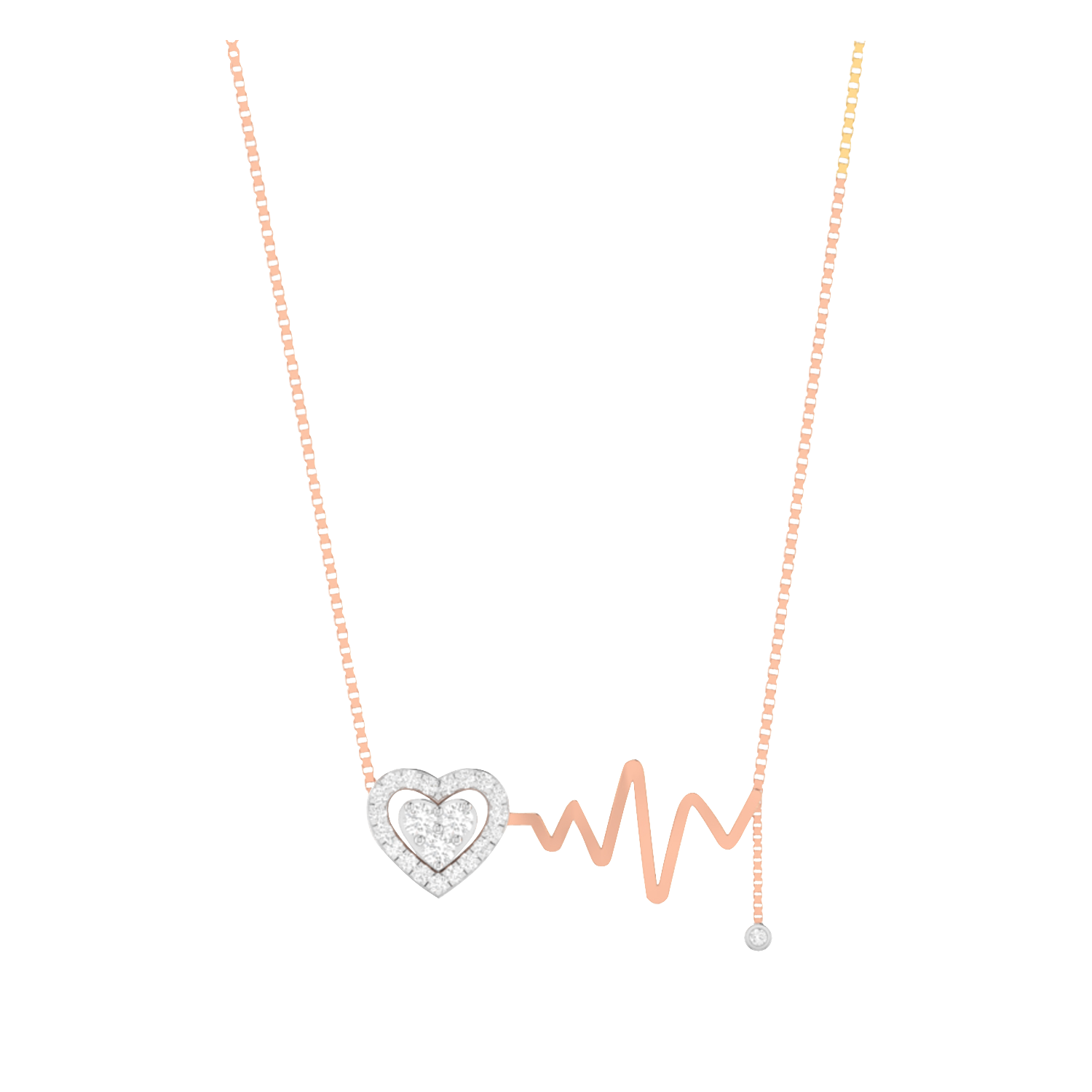 The Heartbeat Diamond Necklace