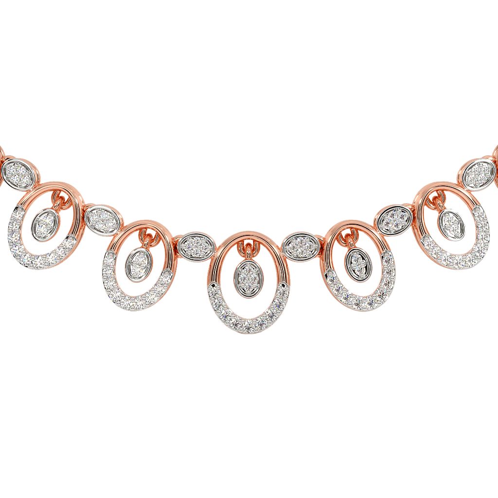 The Oval Shaped Rose Gold Necklace